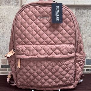 Brand New w/Tags Authentic MZ Wallace Metro Backpack in Soft Petal Dusty Rose